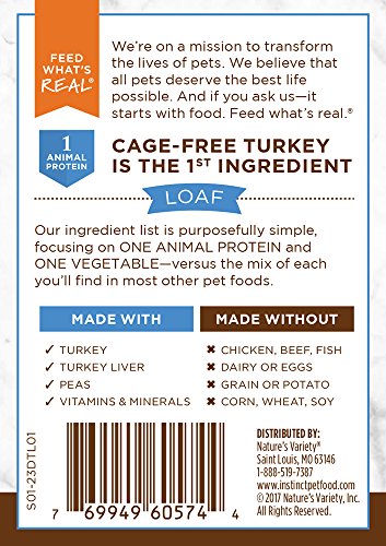 Instinct: lata con proteína real de pavo para perros activos.