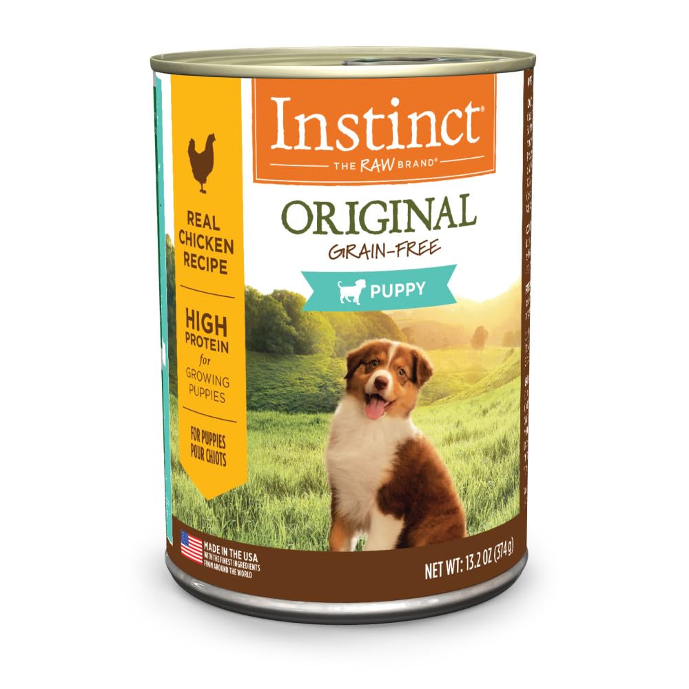 Instinct Original para cachorros, paté en lata, fácil de comer.