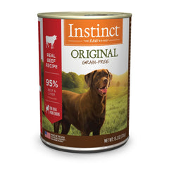 Instinct Original res real en lata sin granos para dieta natural.