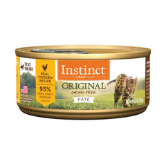 Instinct Pate Pollo Real para Gatos: lata sabrosa con proteína de alta calidad para músculos.