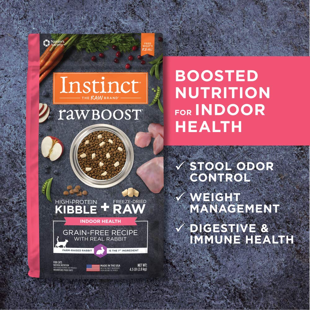 Instinct Raw Boost Control de Olor en Heces, ayuda a mantener el hogar más limpio.