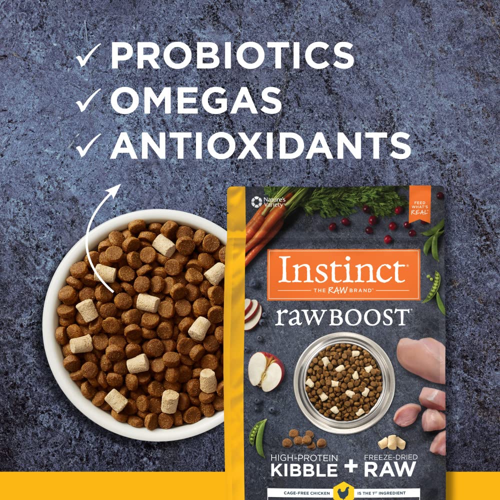 Instinct Raw Boost: hecho en EE. UU. para dieta equilibrada.