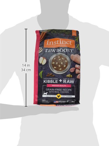 Instinct Raw Boost Indoor Health textura entre croquetas y trocitos