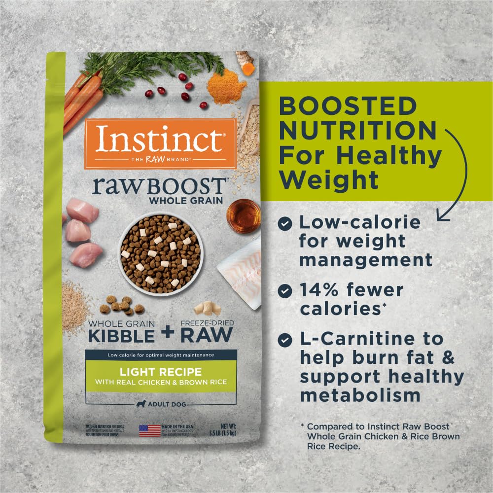 Instinct Raw Boost Light: textura crujiente que agrada al paladar.