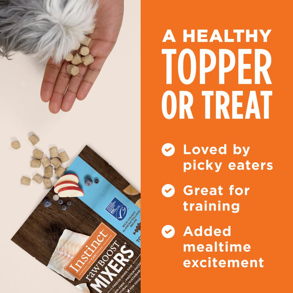 Instinct Raw Boost Mixers: complemento diario ideal para añadir variedad a la comida.