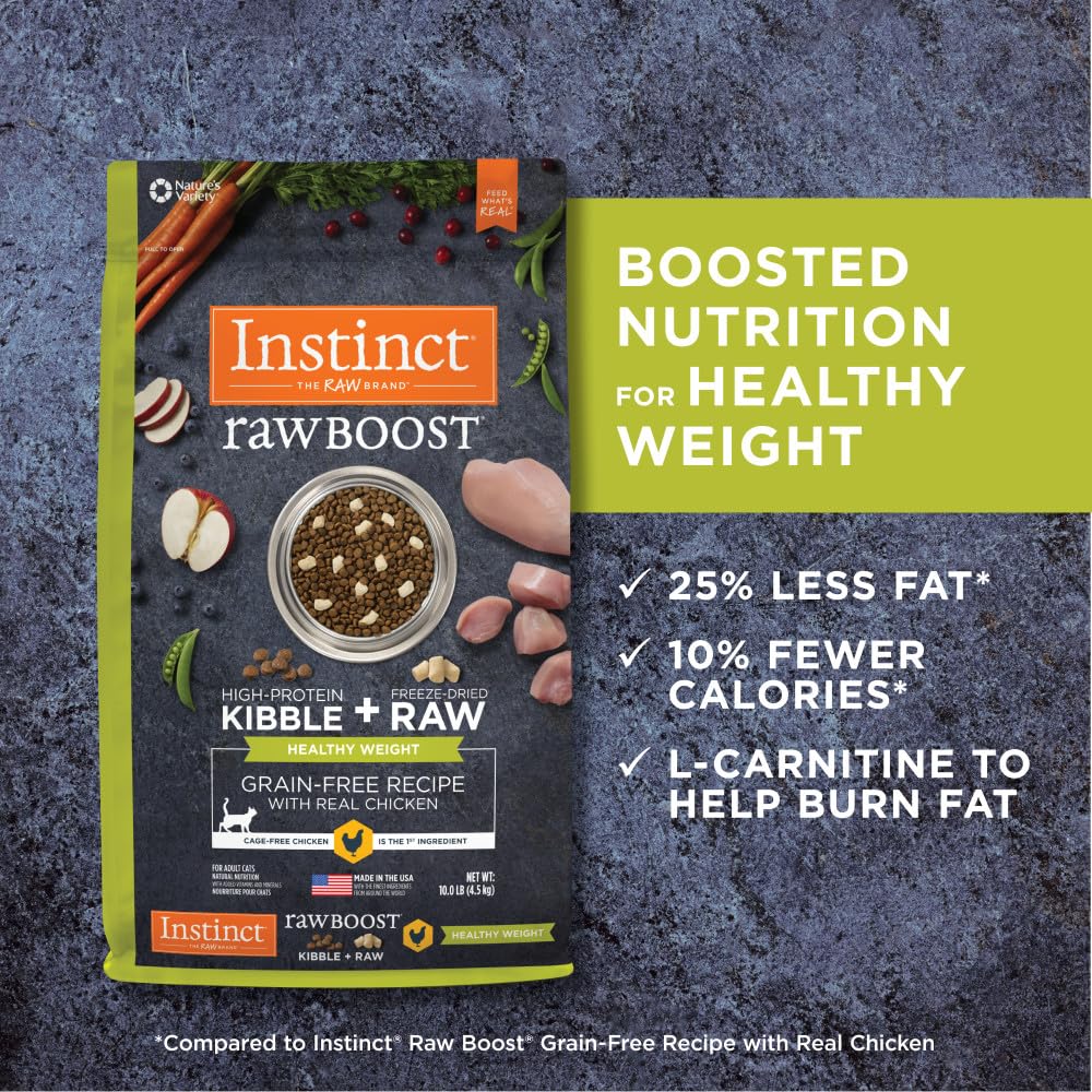 Instinct Raw Boost nutrición completa para energía y vitalidad felina