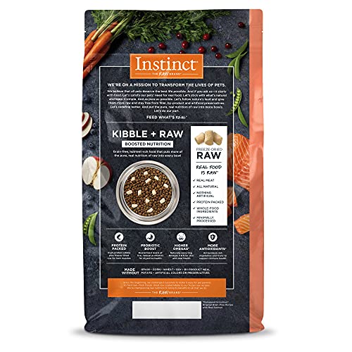Instinct Raw Boost sin grano: proteína alta para gatos activos.