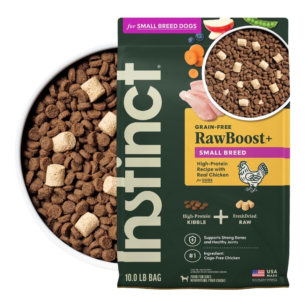 Instinct RawBoost para razas pequeñas en bolsa de 4,5 kg.