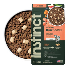 Instinct RawBoost con salmón real, proteína de alta calidad para músculos fuertes