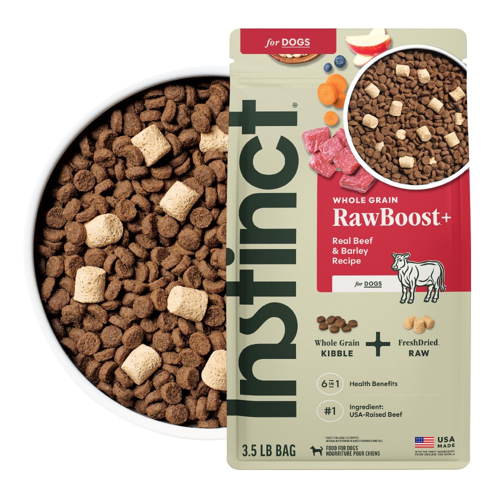 Instinct RawBoost, bolsa 3-5 libras, ideal para perros activos.