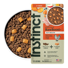 Instinct RawBoost: bolsa frontal 3,5 lb para perros activos, nutrición de calidad.