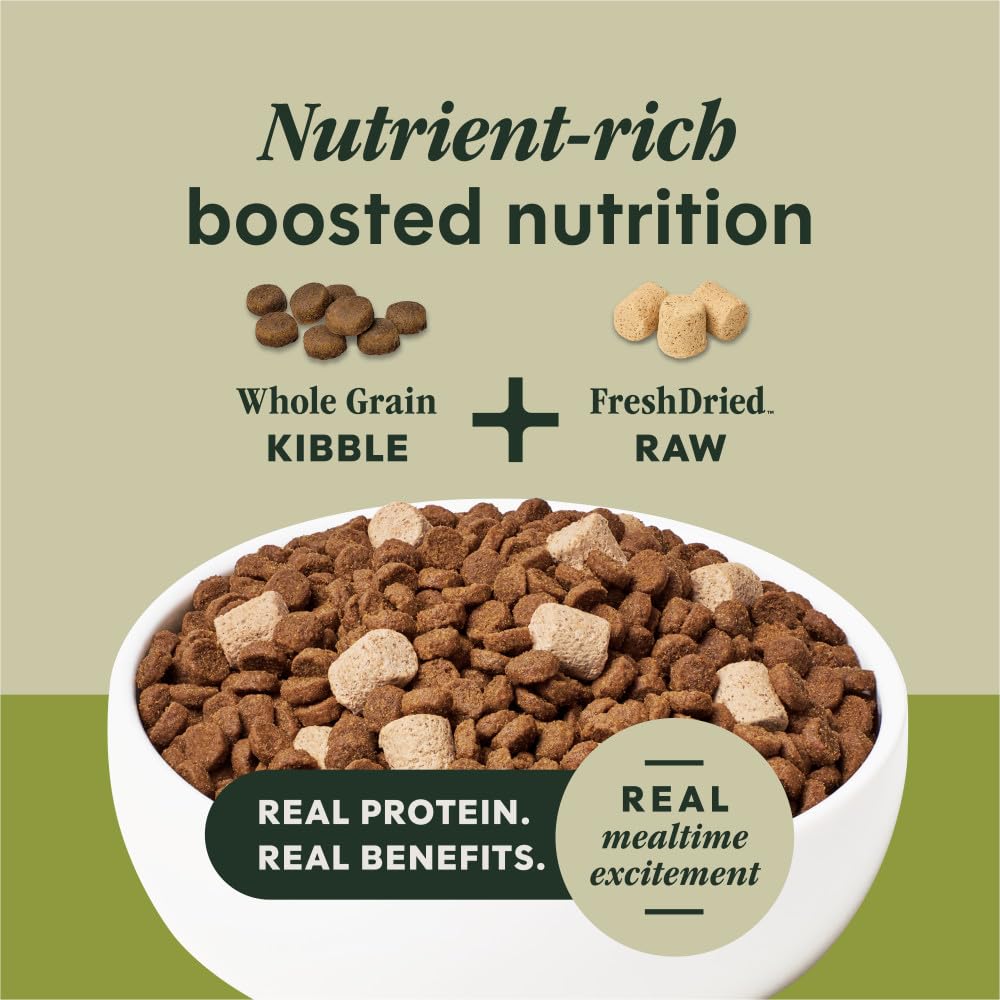 Instinct RawBoost grano entero avena, nutrición equilibrada con fibra útil.