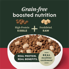 Mezcla crujiente con FreshDried Raw para textura atractiva