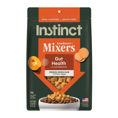 Instinct RawBoost mezcla para perros con pollo libre de jaula, sabor irresistible.