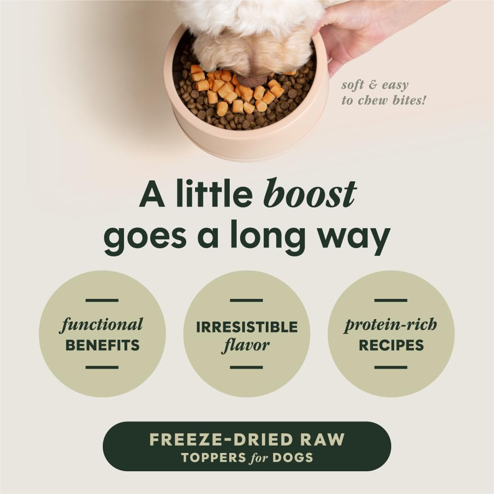 Instinct RawBoost pedacitos desecados de pollo para digestión suave.