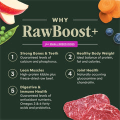Instinct RawBoost ternera real; bocados crujientes que inspiran la hora de comer.