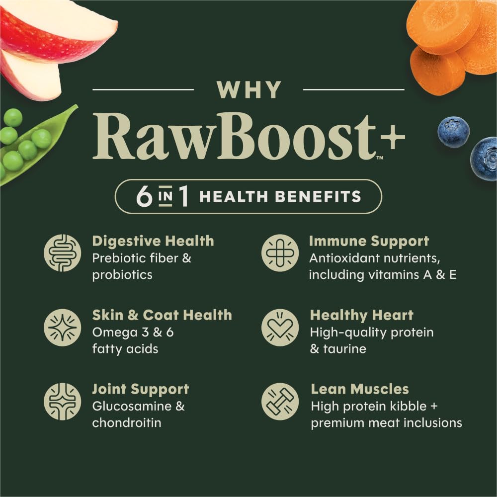 Trozos de carne real de Instinct RawBoost para sabor y nutrición