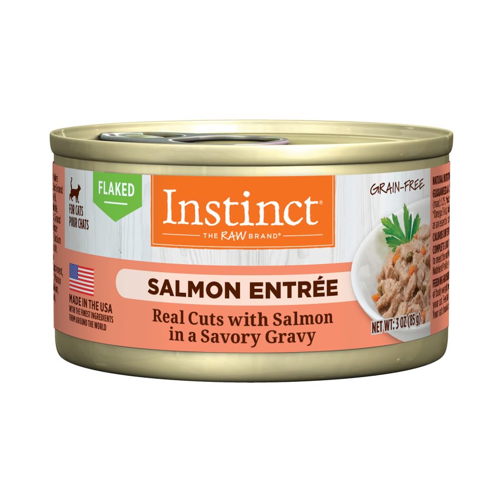 Instinct Salmón: lata con trozos en salsa sabrosa para hidratación diaria.