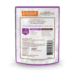 Instinct Topper conejo real trozos en salsa: textura atractiva para comer