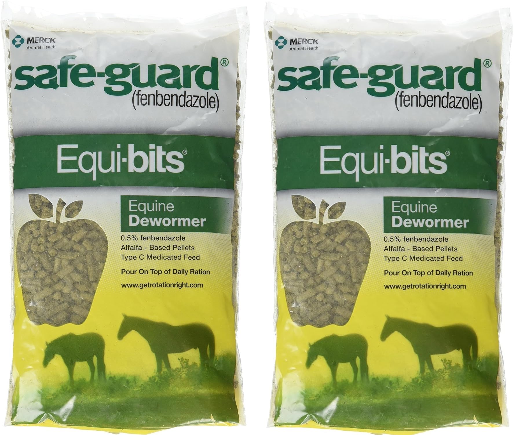 Intervet Safeguard Pellets: caja de pellets para alimentación y desparasitación en una sola comida.