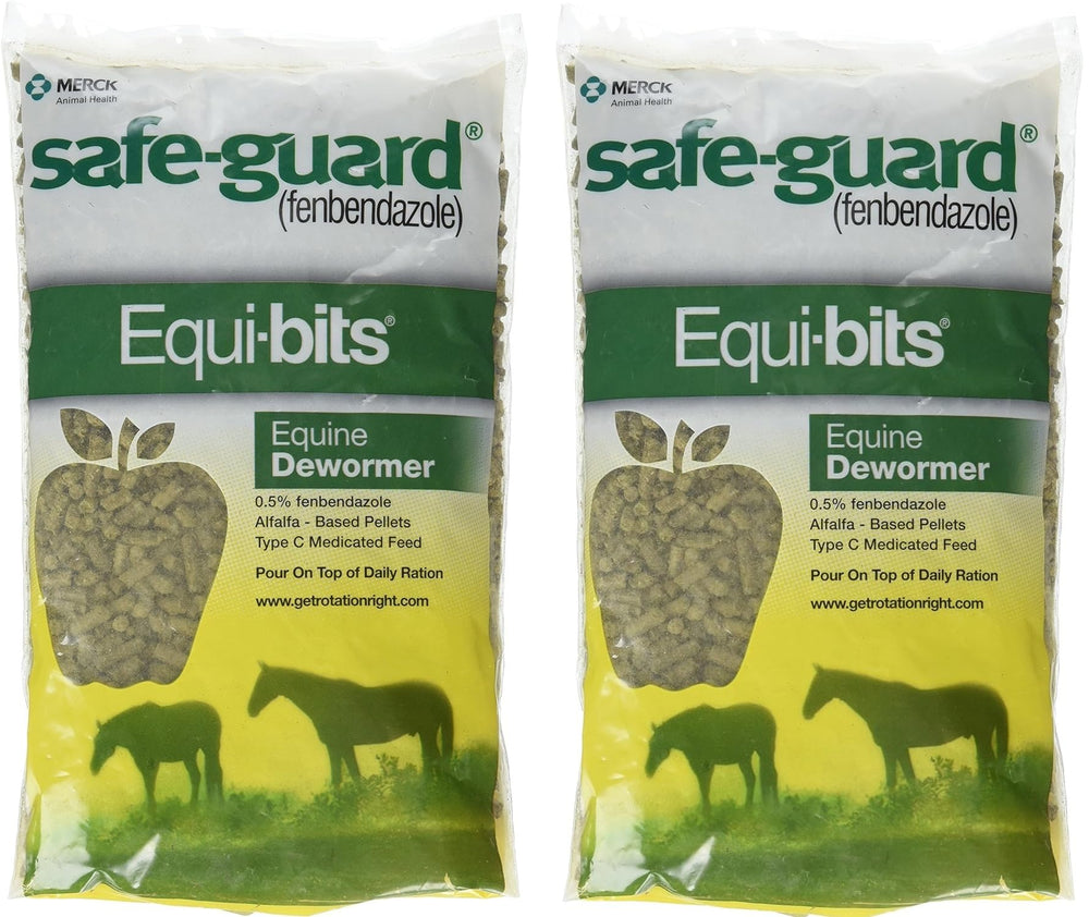 Intervet Safeguard Pellets: caja de pellets para alimentación y desparasitación en una sola comida.
