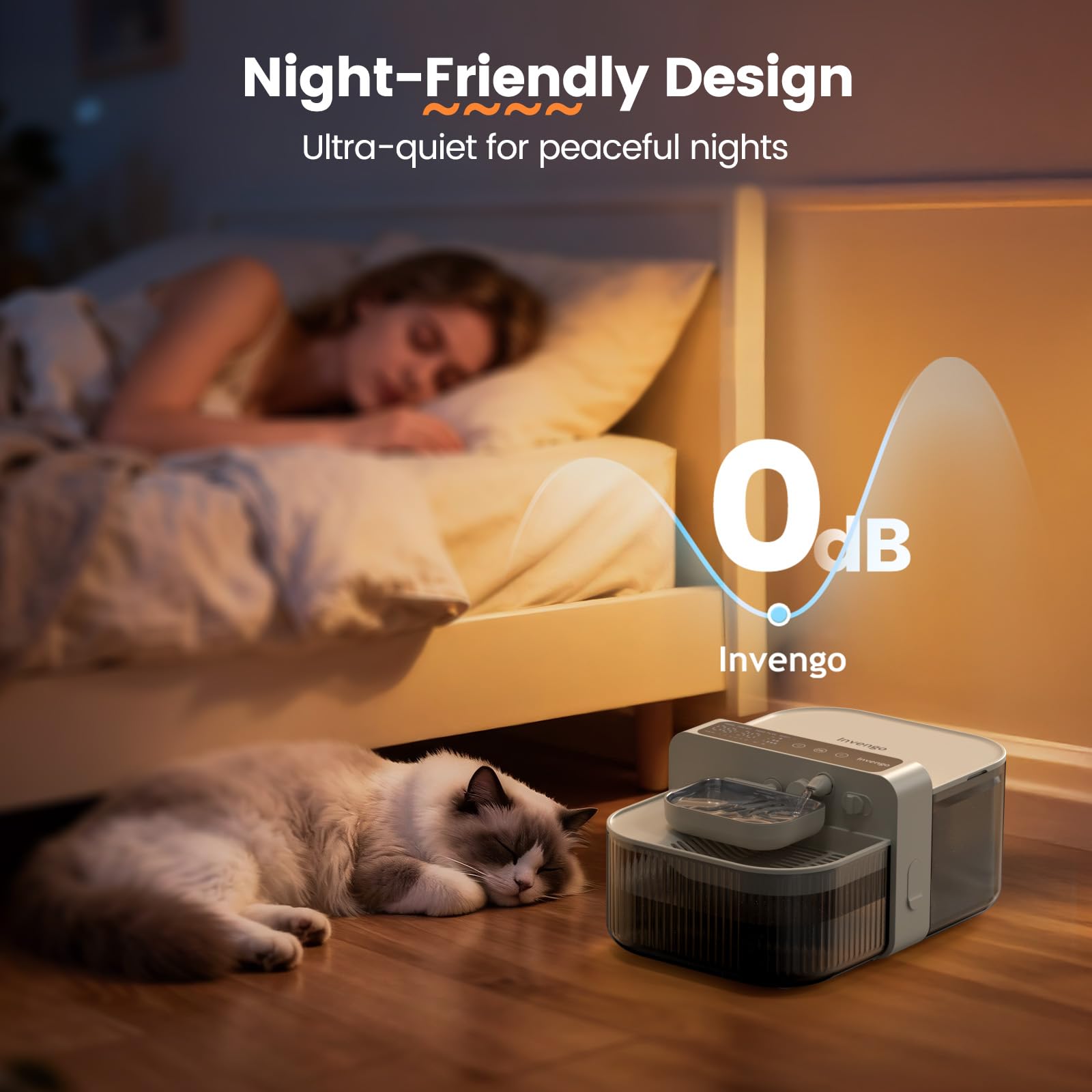 Invengo bebedero para uso interior y exterior, ideal para balcón o casa.