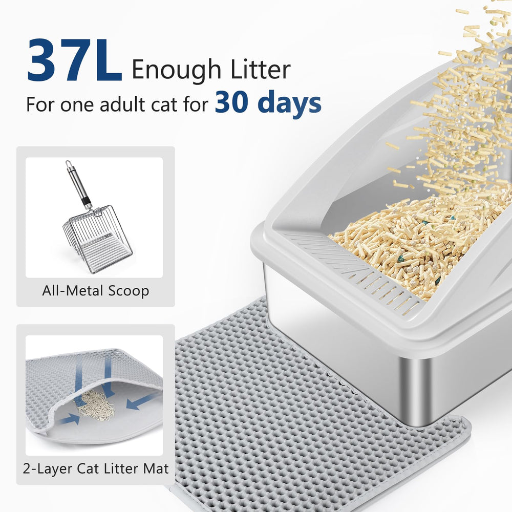 Caja INVENHO con placa inclinada 30°, reduce la dispersión de arena.