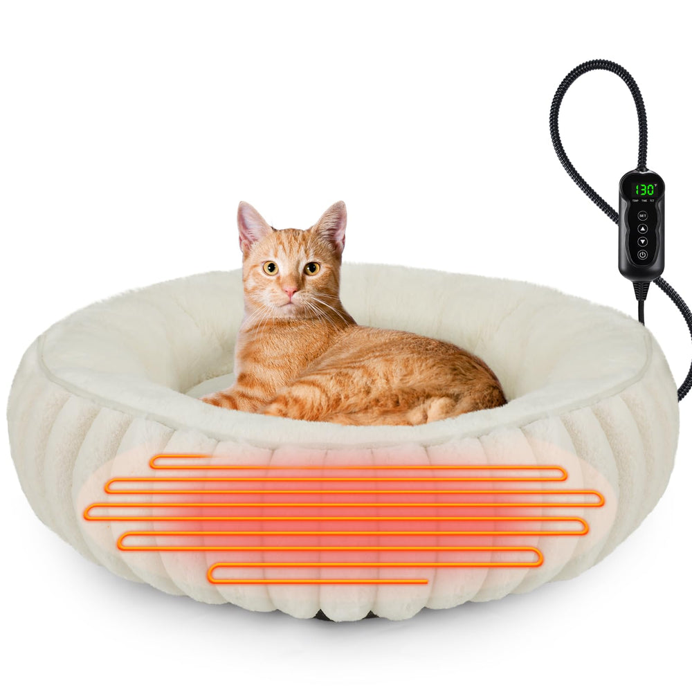 Cama INVENHO para gatos, tamaño 20x20, ofrece confort térmico estable para siestas