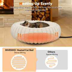 Cama INVENHO con temperatura ajustable, ideal para adaptar el calor a la mascota
