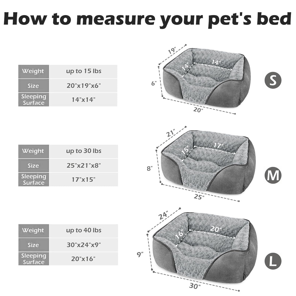 INVENHO cama perro con base antideslizante para mayor seguridad.