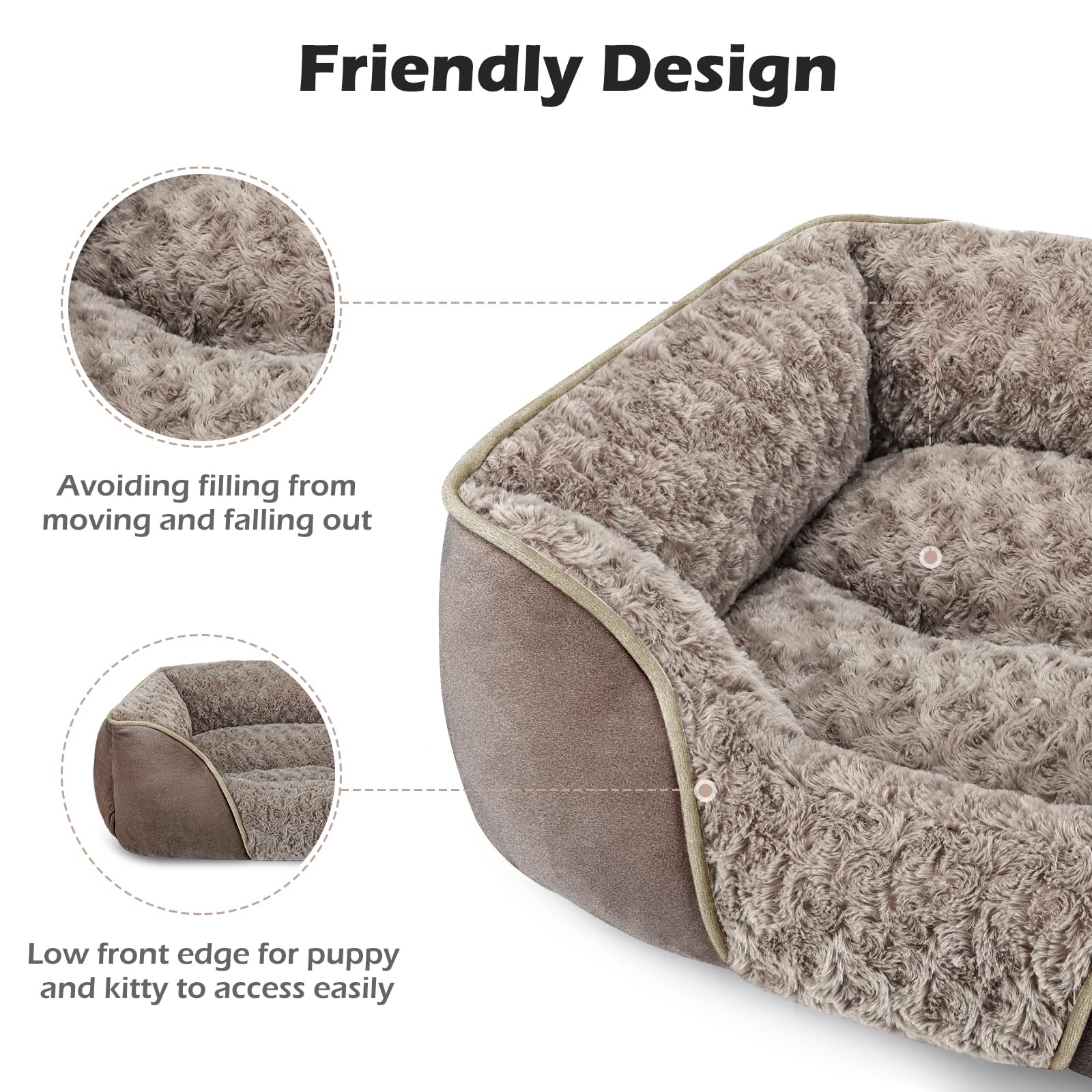 INVENHO cama para perro con base antideslizante que no se mueve