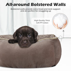 INVENHO cama para perro con bordes elevados para soporte del cuello