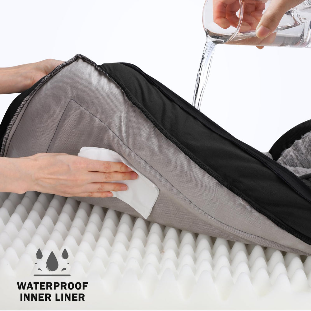 INVENHO cama grande con espuma ortopédica de alta densidad para soporte.