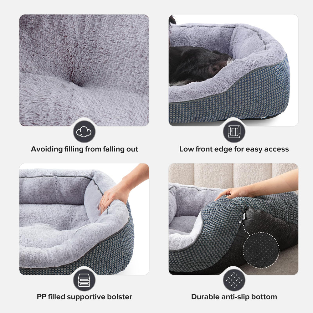 Cama INVENHO para perro mediano, tamaño ideal para mascotas hasta 40 libras.