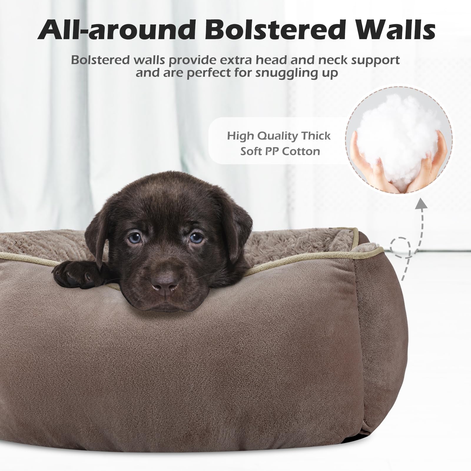 Cama INVENHO ortopédica para perros medianos, soporte suave para articulaciones.
