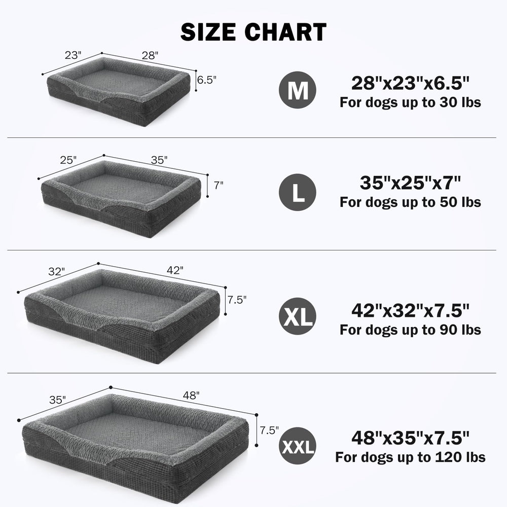 Borde mullido INVENHO, cama XXL, sensación acogedora para siestas largas.