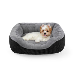 INVENHO cama para perro pequeño con bordes altos, soporte cómodo para dormir