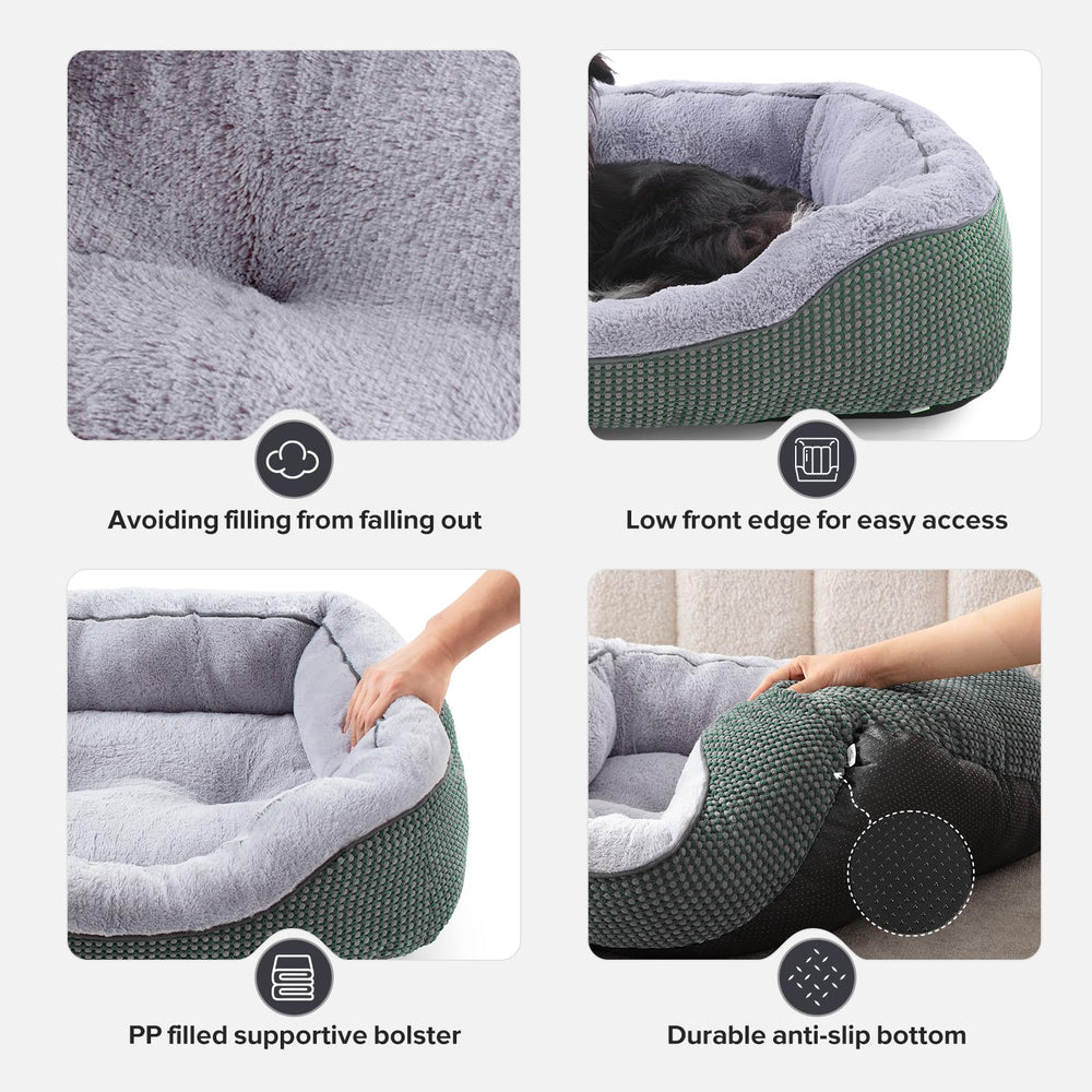INVENHO cama para perros, superficie peluche que calma durante el descanso