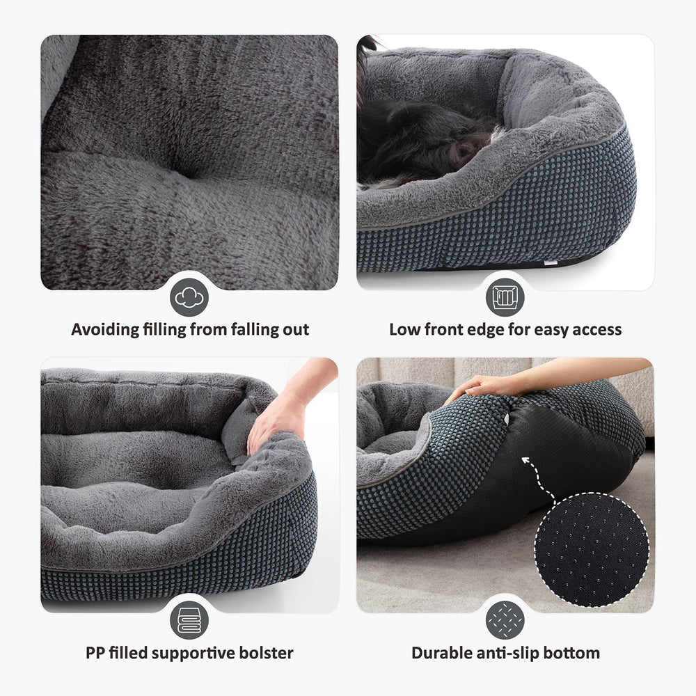 Cama INVENHO para perros pequeños, tejido suave y cálido para relajación.