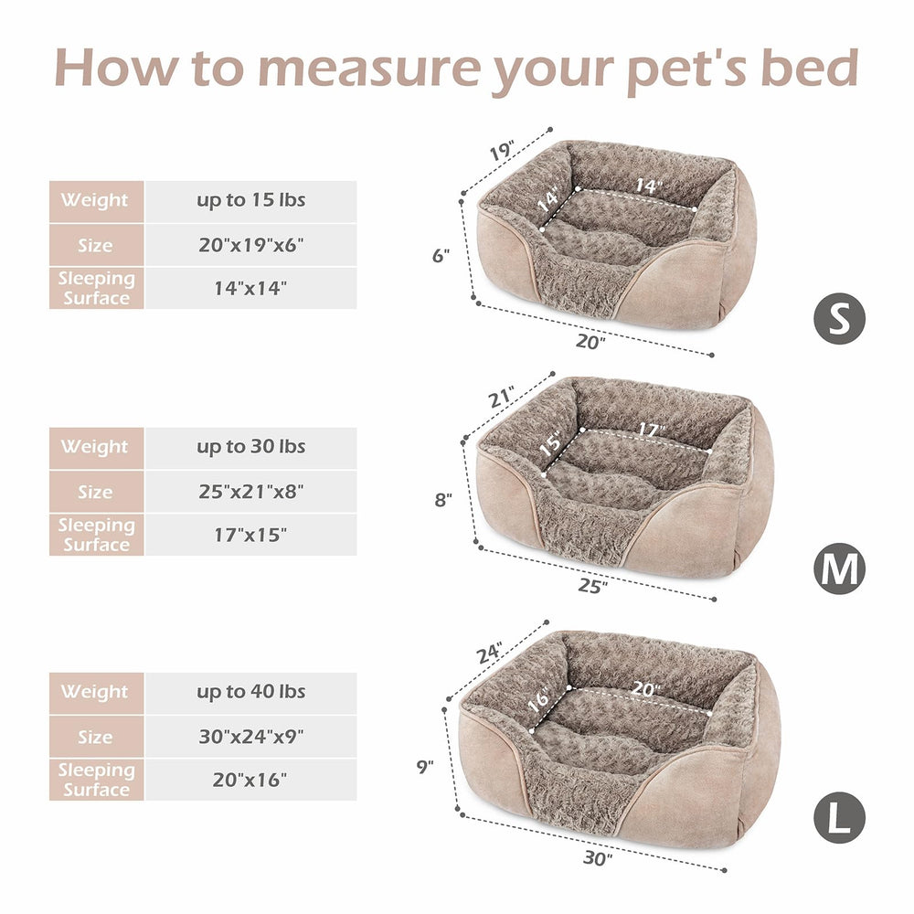 Camas INVENHO en tallas variadas para perros medianos a grandes.