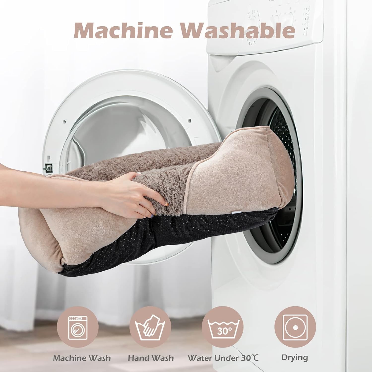 Superficie plush suave de INVENHO para un descanso cálido y cómodo.
