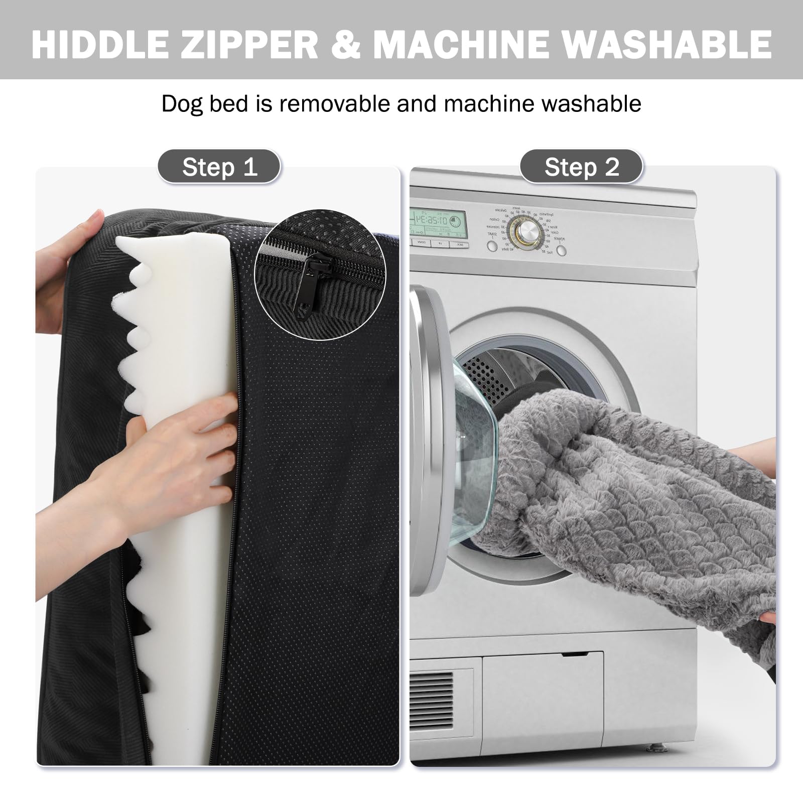 Invensho Cama para perro XL costuras reforzadas para mayor durabilidad