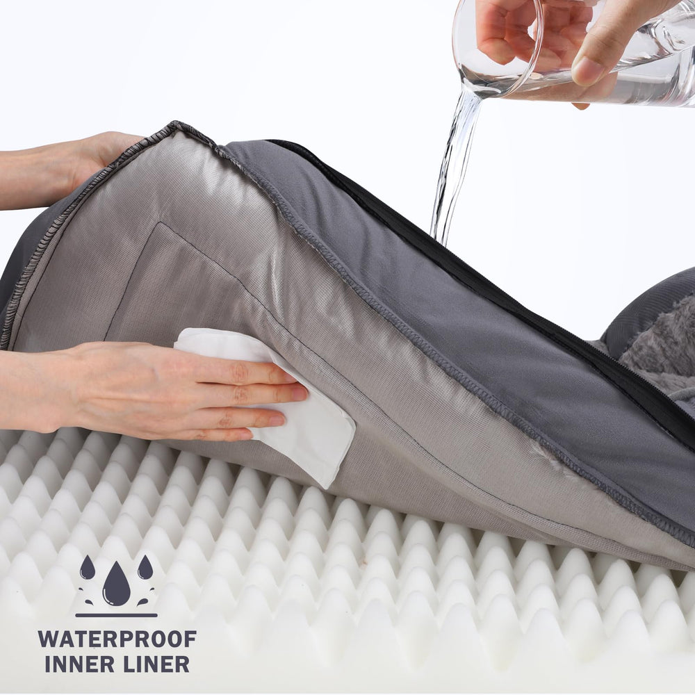 INVENHO Cama; funda lavable con cremallera para limpieza rápida