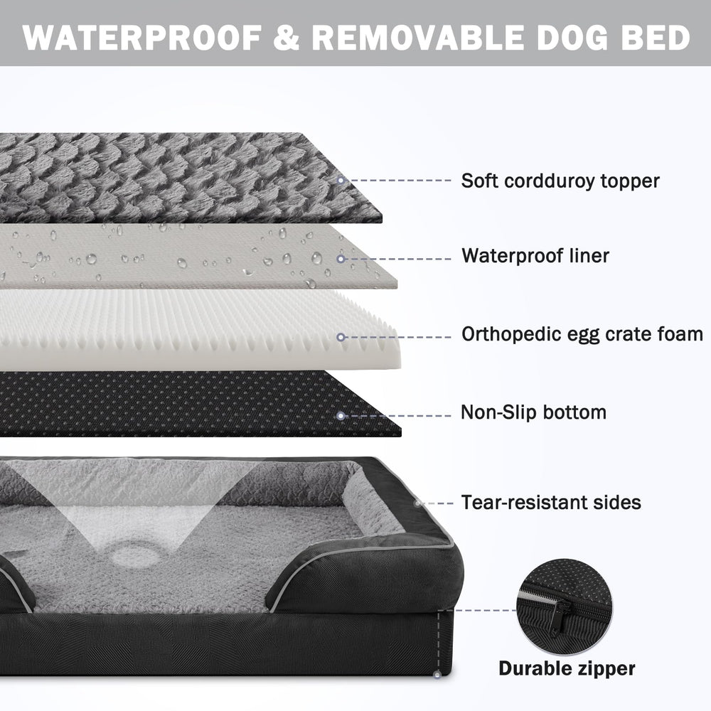 Forro interior impermeable INVENHO protege la espuma ante derrames.