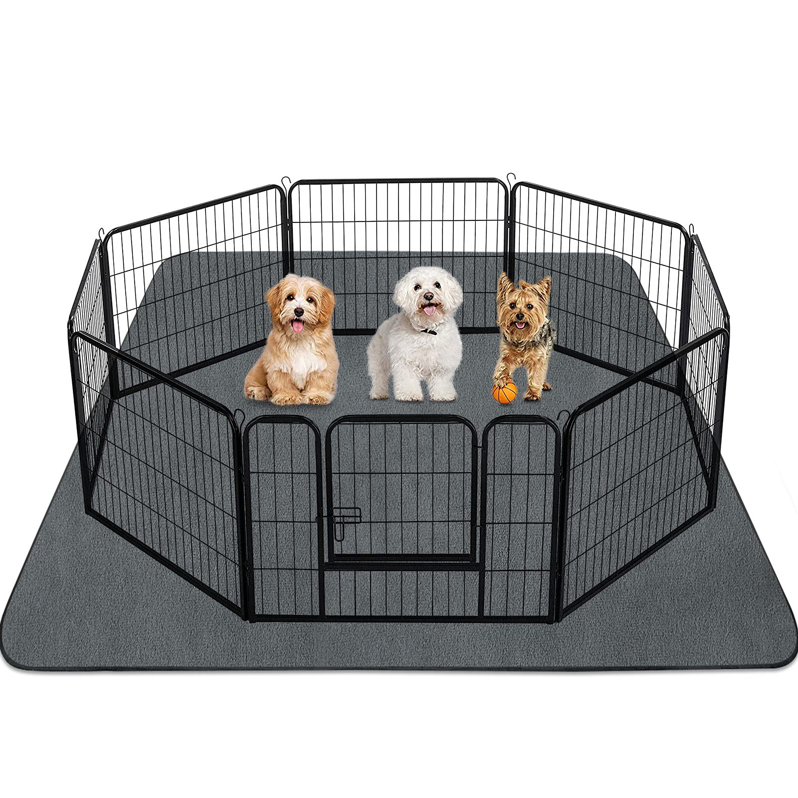Alfombra lavable INVENHO para perros, 72x72, gran absorción.