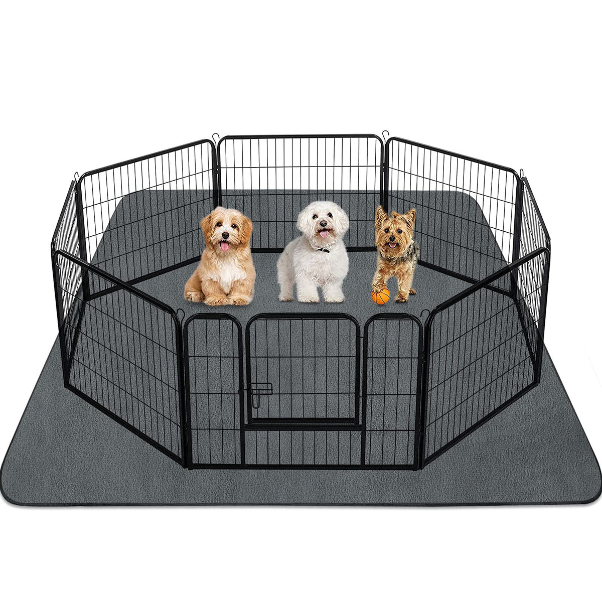 Alfombra lavable INVENHO para perros, 72x72, gran absorción.