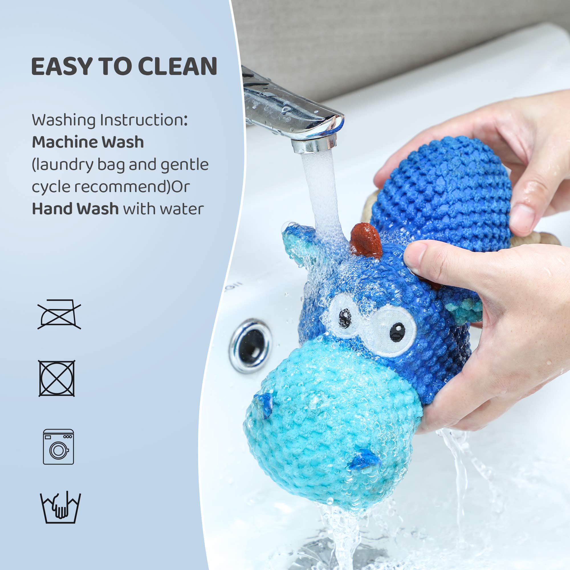 IOKHEIRA juguete peluche apto para interior y exterior, entretenimiento diario