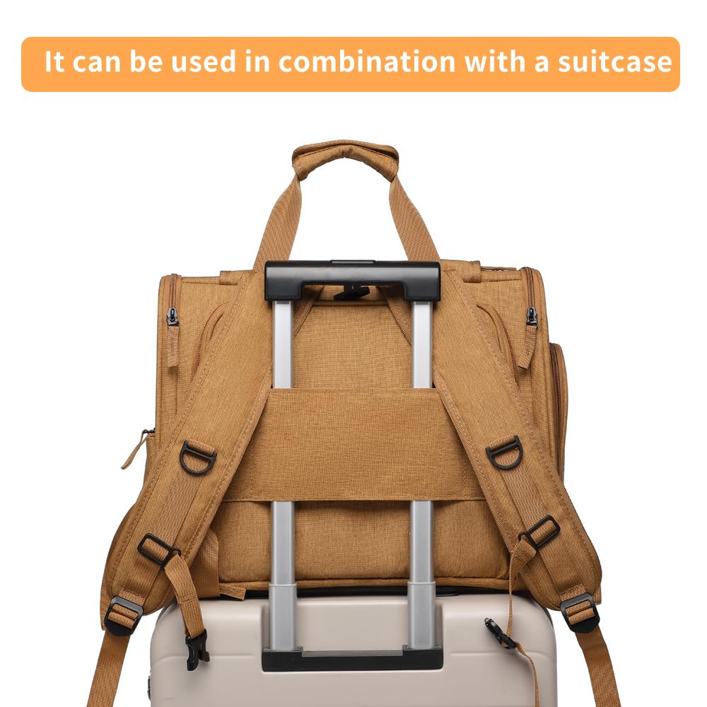 ioview mochila mascotas accesorios para viaje con bolsillos y correa de equipaje