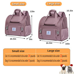 ioview Mochila mascotas con compartimento expandible para mayor comodidad.