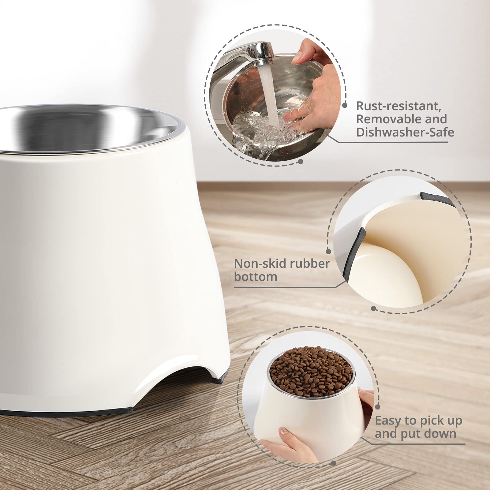 iPower Yoken plato elevado de alta capacidad, ideal para perros grandes.